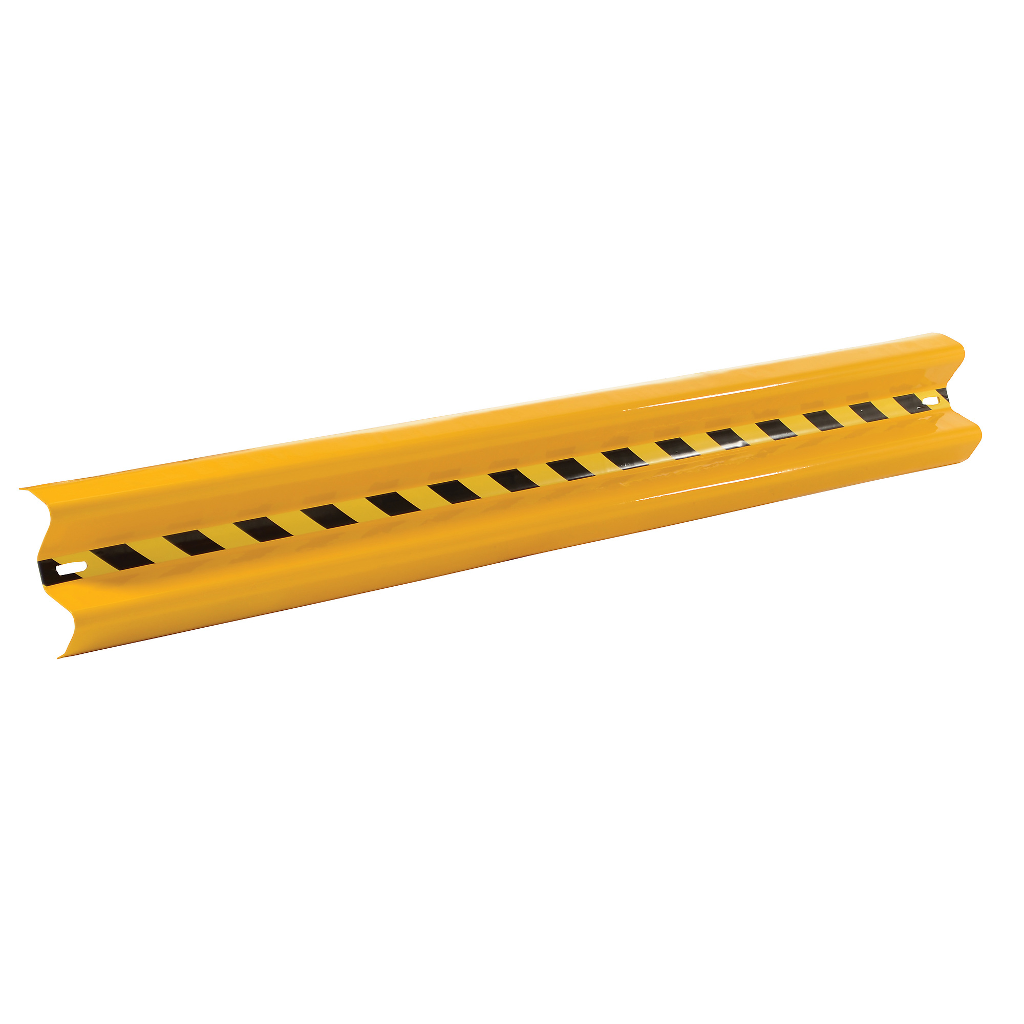 Vestil Steel Straight Guard Rail 84 In. Length Yellow